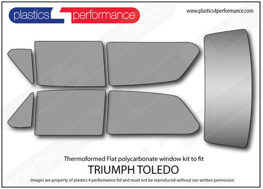 Vetri in Policarbonato per Triumph Toledo 2 Porte