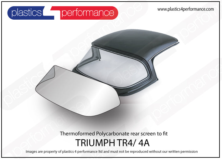 Carica immagine in Galleria Viewer, Vetri in Policarbonato per Triumph TR4 / TR4A
