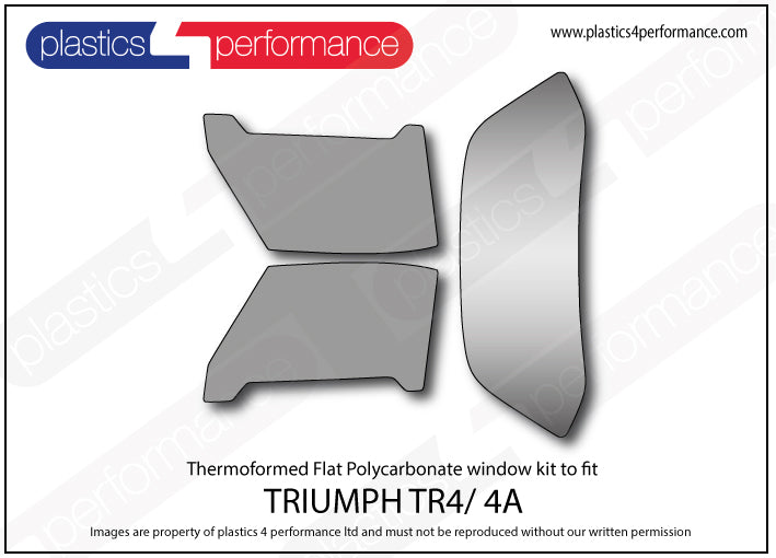 Carica immagine in Galleria Viewer, Vetri in Policarbonato per Triumph TR4 / TR4A
