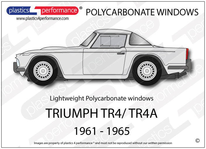 Carica immagine in Galleria Viewer, Vetri in Policarbonato per Triumph TR4 / TR4A

