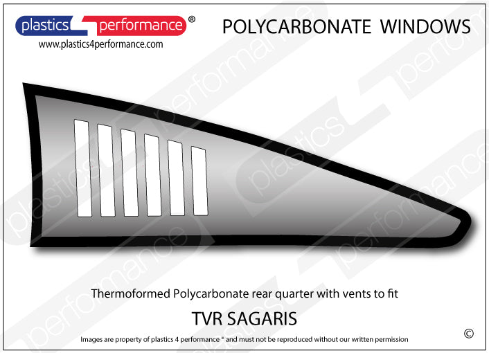Carica immagine in Galleria Viewer, Vetri in Policarbonato per TVR Sagaris
