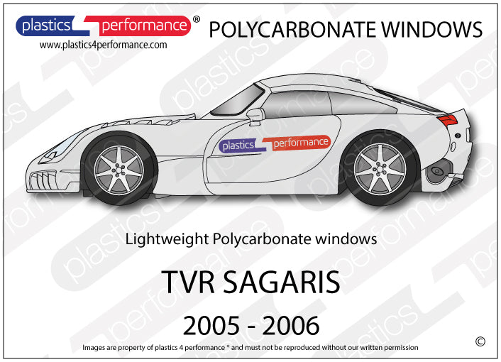 Carica immagine in Galleria Viewer, Vetri in Policarbonato per TVR Sagaris
