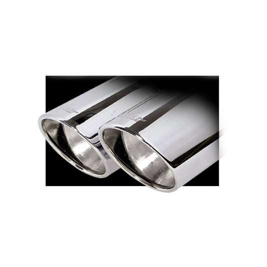 Uscita Scarico Inoxcar 2x80 X-Race Chromo lunghezza 230mm