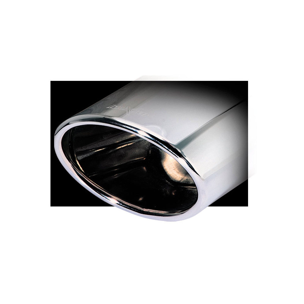 Uscita Scarico Inoxcar Ovale Diametro 150x105 Chromo lunghezza 300mm