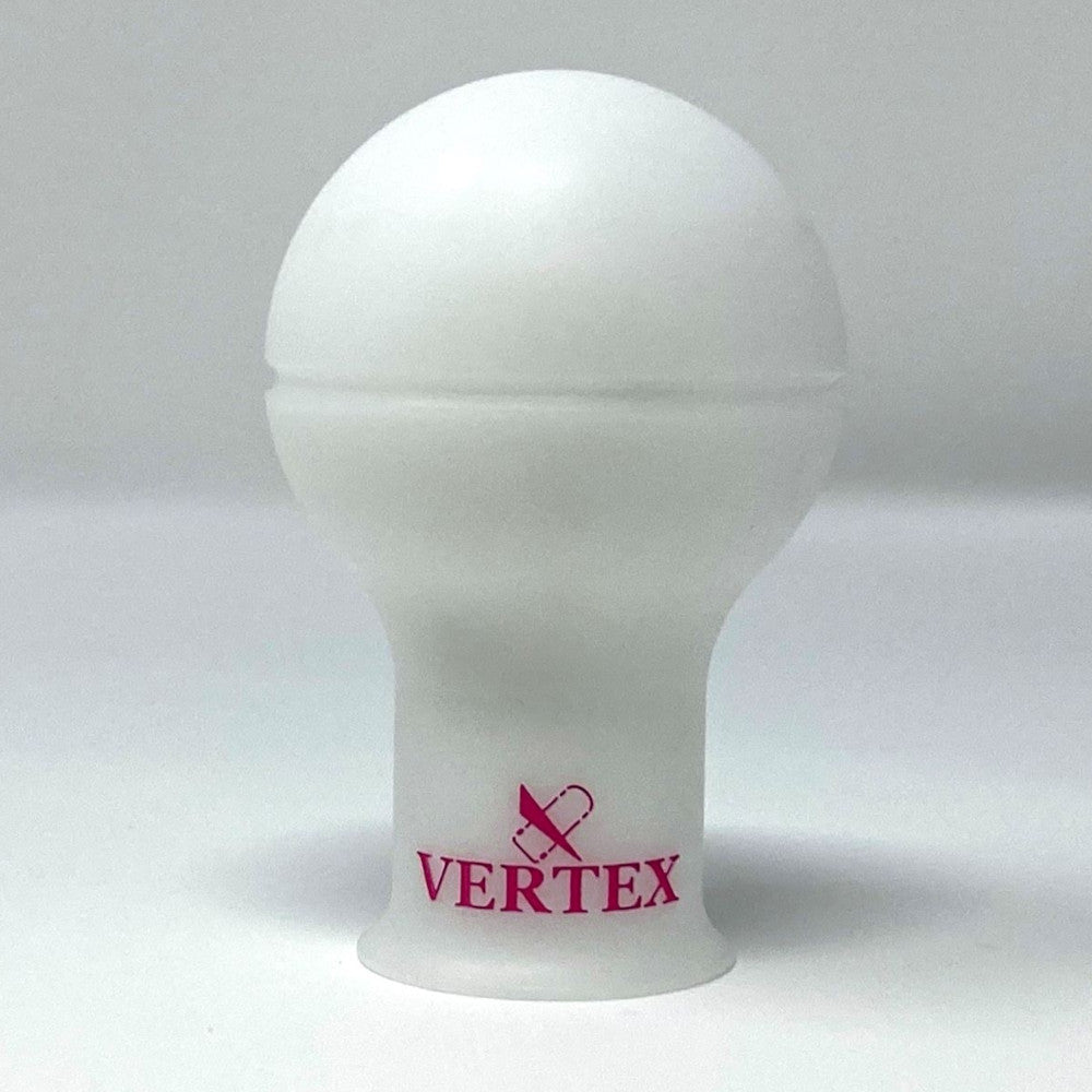 Pomello Vertex Monocromatico Bianco e Logo Rosa