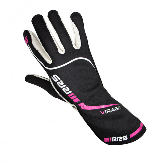 Guanti pilota RRS VIRAGE 3 FIA 8856-2018 - nero rosa