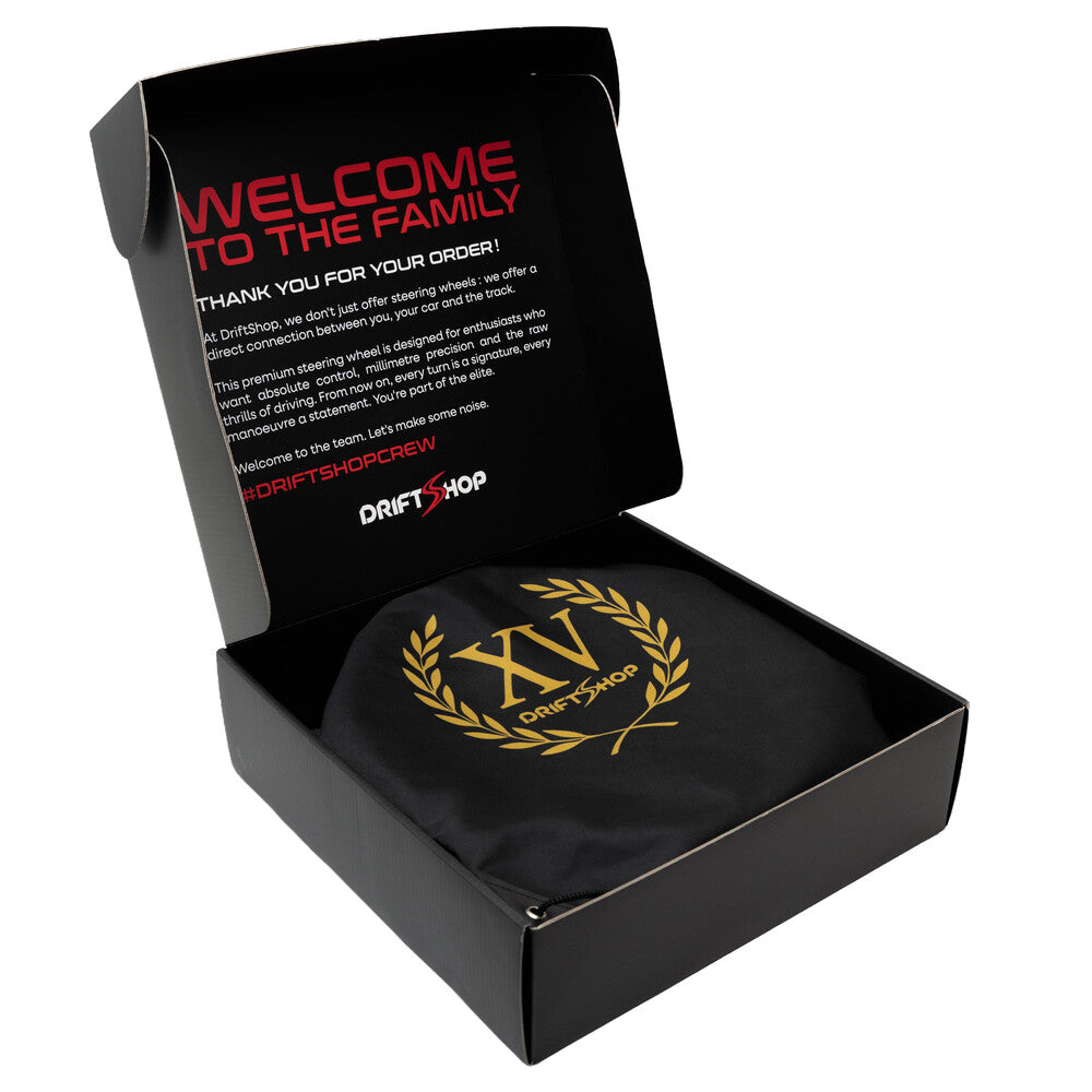 Volante Premium a Calice (90 mm) "XV Anniversario" in Alcantara