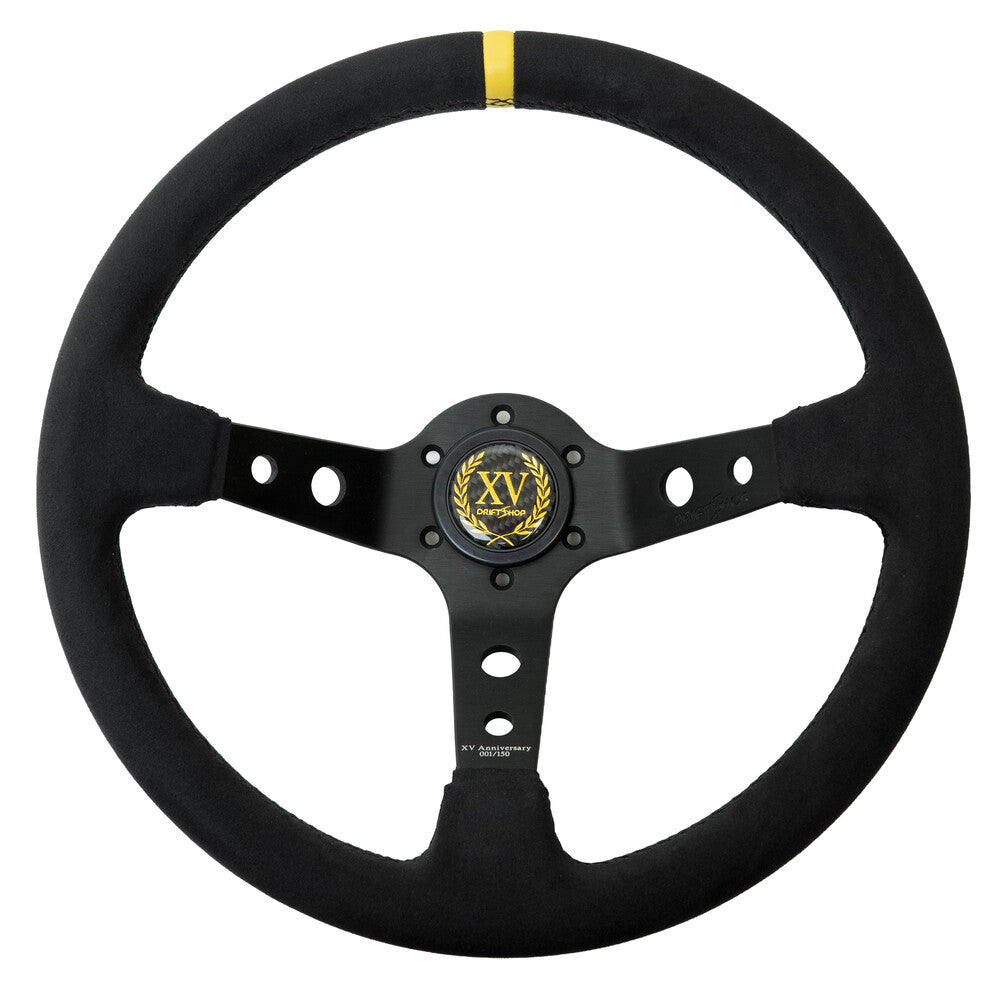 Volante Premium a Calice (90 mm) "XV Anniversario" in Alcantara