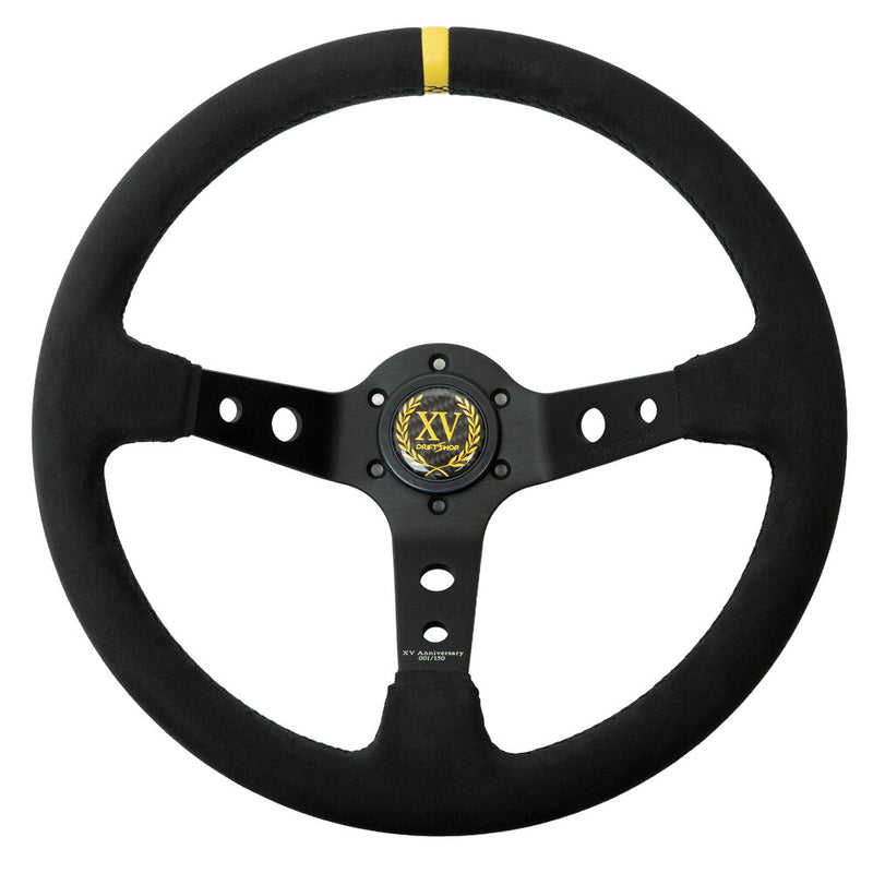 Carica immagine in Galleria Viewer, Volante Premium a Calice (90 mm) "XV Anniversario" in Alcantara
