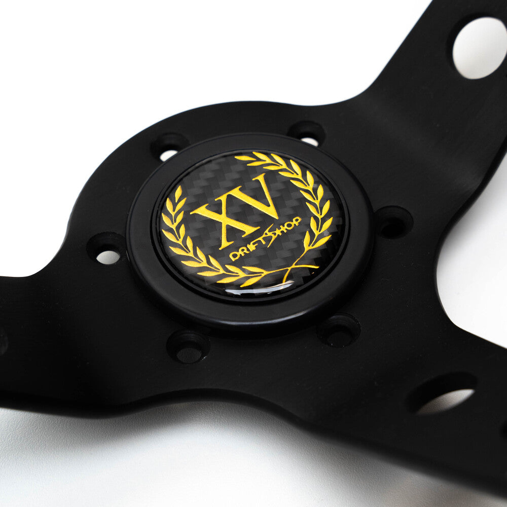 Volante Premium a Calice (90 mm) "XV Anniversario" in Alcantara