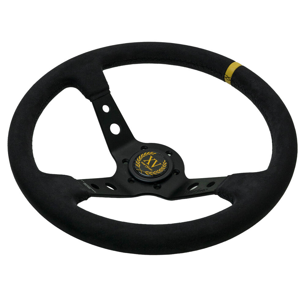Volante Premium a Calice (90 mm) "XV Anniversario" in Alcantara