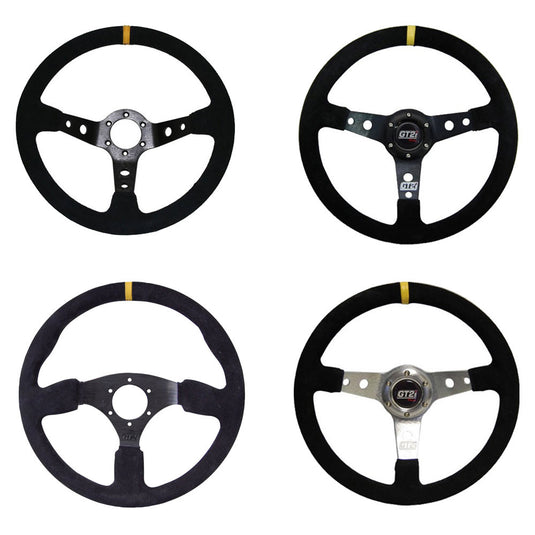 Volante Race pelle scamosciata