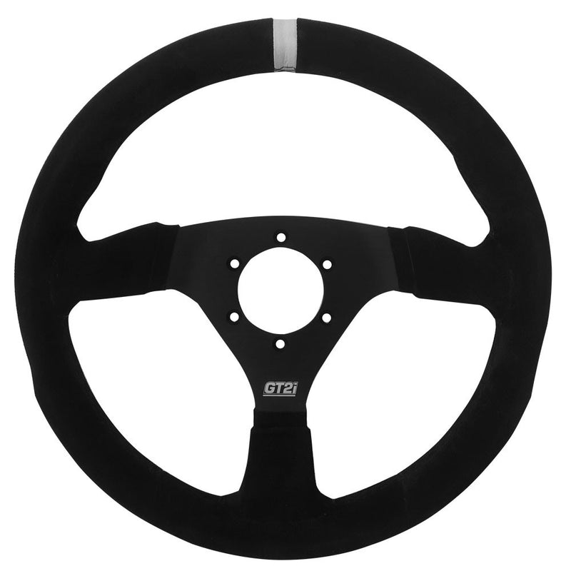 Carica immagine in Galleria Viewer, Volante piano Pro 330mm pelle scamosciata Nero/Nero
