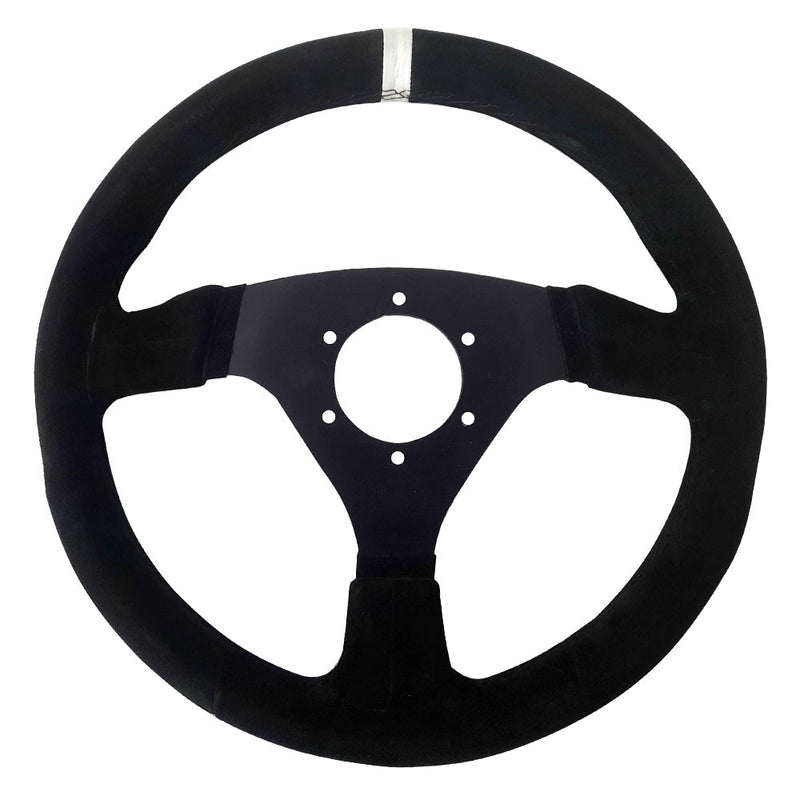 Carica immagine in Galleria Viewer, Volante piano Pro 330mm pelle scamosciata Nero/Nero
