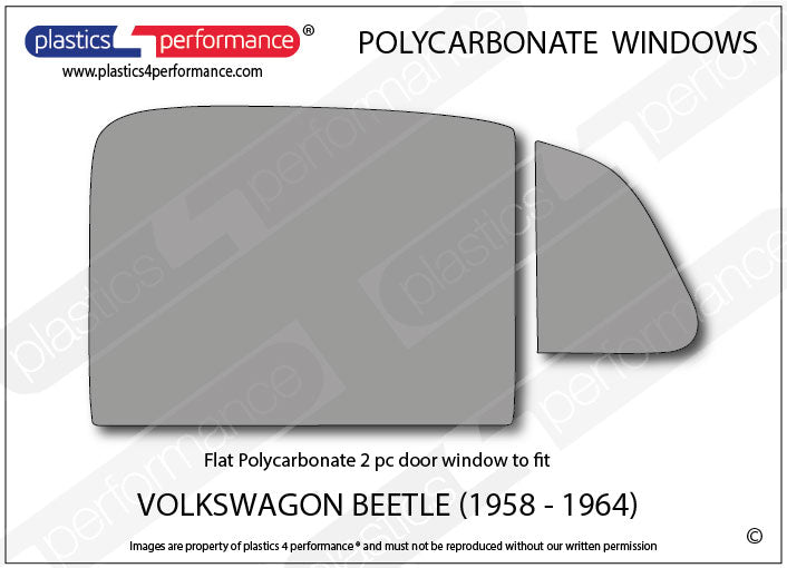 Carica immagine in Galleria Viewer, Vetri in Policarbonato per Volkswagen Maggiolino (58-64)
