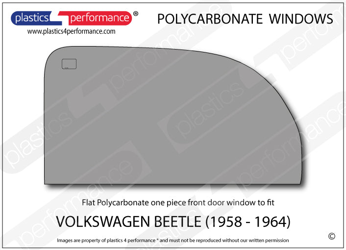 Carica immagine in Galleria Viewer, Vetri in Policarbonato per Volkswagen Maggiolino (58-64)
