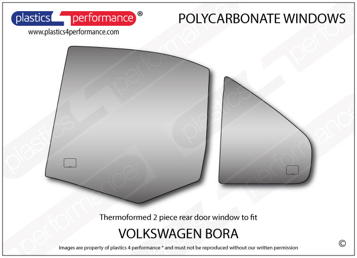 Carica immagine in Galleria Viewer, Vetri in Policarbonato per Volkswagen Bora
