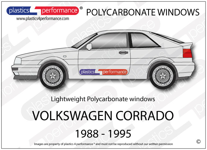 Vetri in Policarbonato per Volkswagen Corrado