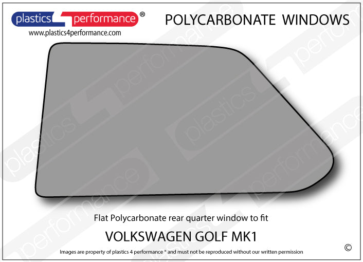 Vetri in Policarbonato per Volkswagen Golf MK1 3 Porte