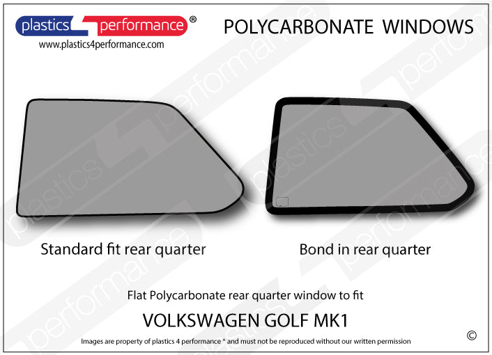 Carica immagine in Galleria Viewer, Vetri in Policarbonato per Volkswagen Golf MK1 3 Porte
