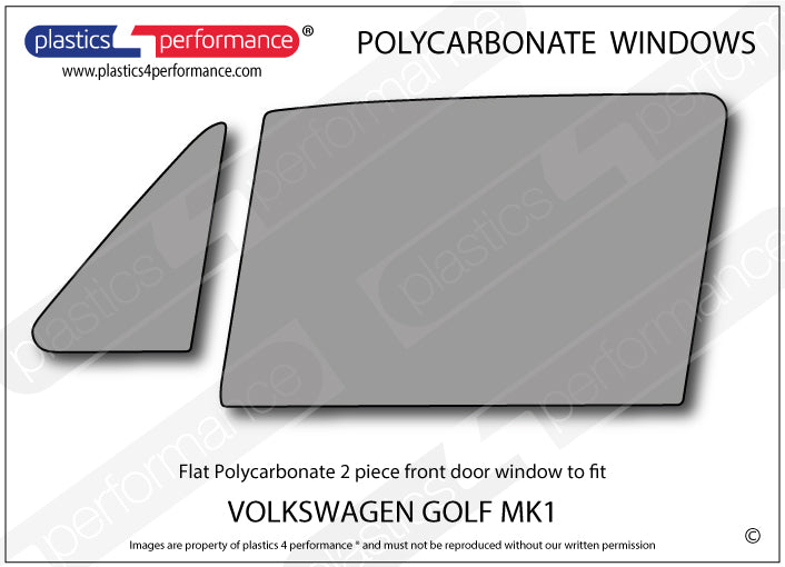 Carica immagine in Galleria Viewer, Vetri in Policarbonato per Volkswagen Golf MK1 3 Porte
