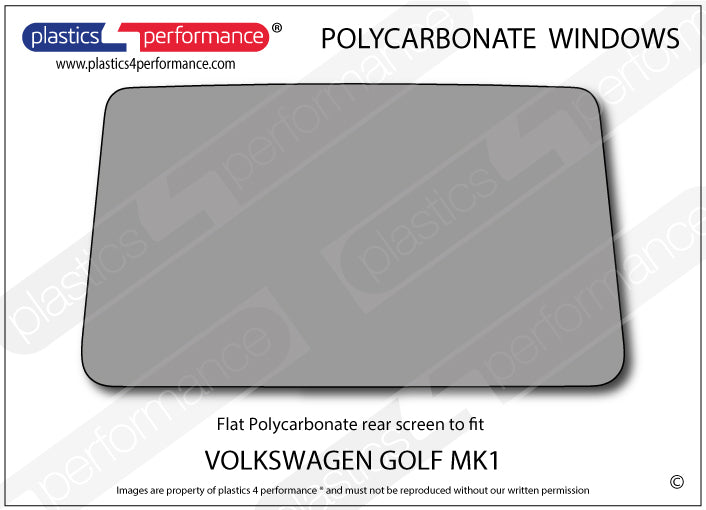 Vetri in Policarbonato per Volkswagen Golf MK1 3 Porte