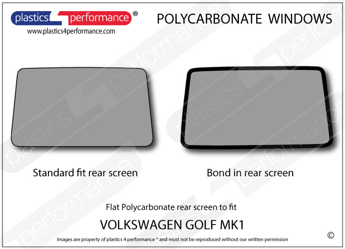 Carica immagine in Galleria Viewer, Vetri in Policarbonato per Volkswagen Golf MK1 3 Porte
