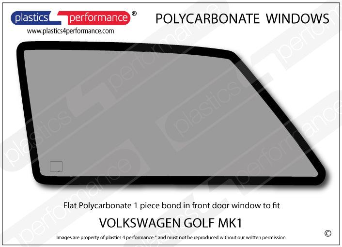 Vetri in Policarbonato per Volkswagen Golf MK1 3 Porte