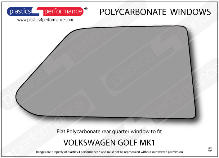 Vetri in Policarbonato per Volkswagen Golf MK1 3 Porte
