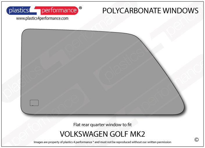 Vetri in Policarbonato per Volkswagen Golf MK2 3 Porte