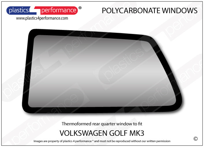 Vetri in Policarbonato per Volkswagen Golf MK3 3 Porte
