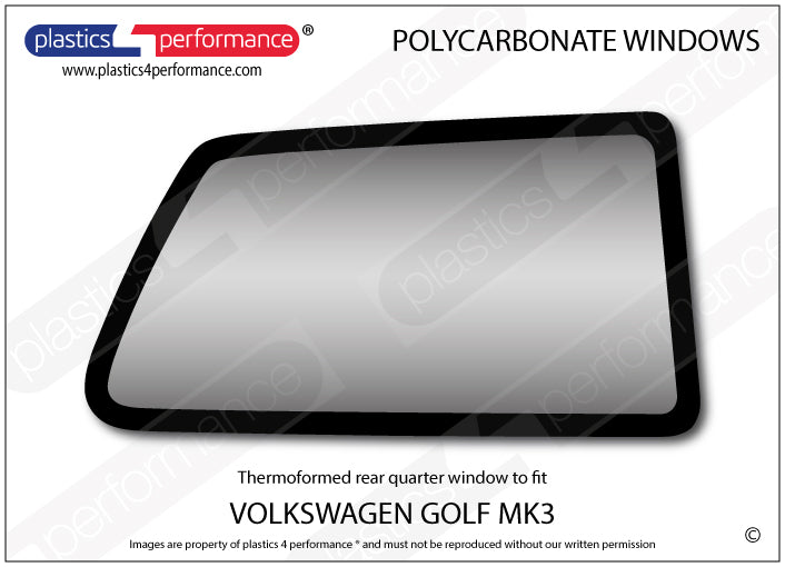 Vetri in Policarbonato per Volkswagen Golf MK3 3 Porte