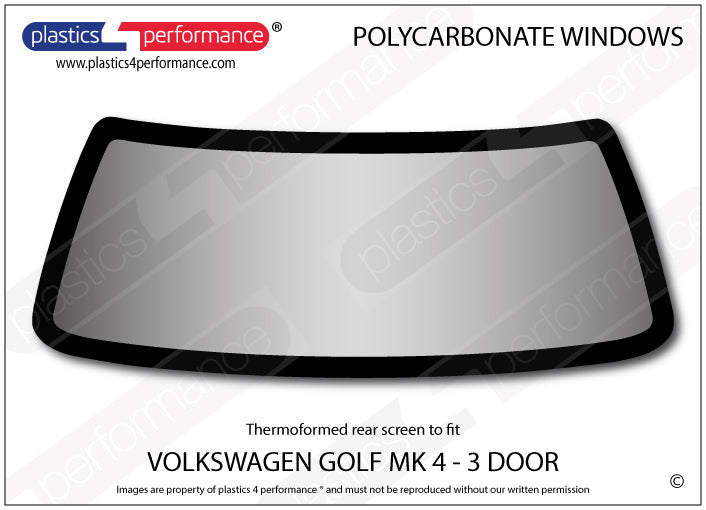 Vetri in Policarbonato per Volkswagen Golf MK4 3 Porte
