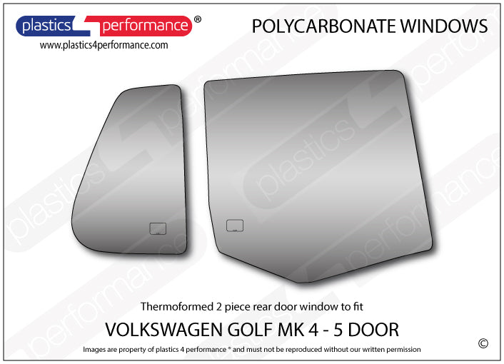 Vetri in Policarbonato per Volkswagen Golf MK4 5 Porte