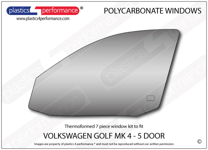 Carica immagine in Galleria Viewer, Vetri in Policarbonato per Volkswagen Golf MK4 5 Porte
