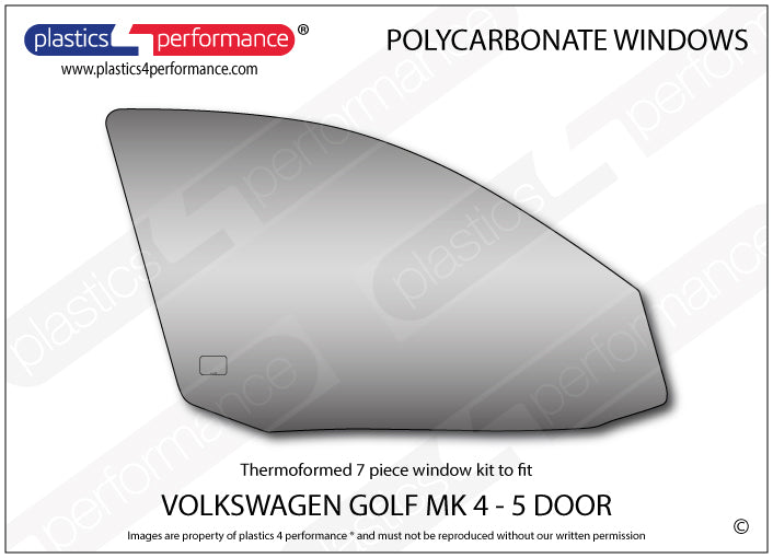 Carica immagine in Galleria Viewer, Vetri in Policarbonato per Volkswagen Golf MK4 5 Porte
