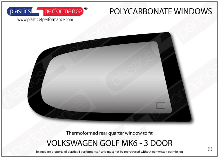 Vetri in Policarbonato per Volkswagen Golf MK6 3 Porte