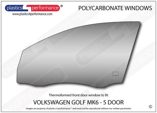 Vetri in Policarbonato per Volkswagen Golf MK6 5 Porte