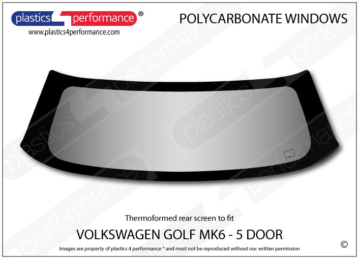 Vetri in Policarbonato per Volkswagen Golf MK6 5 Porte