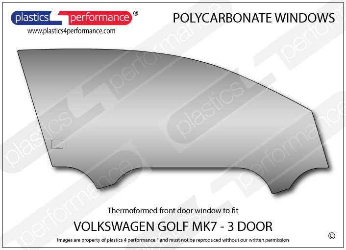 Vetri in Policarbonato per Volkswagen Golf MK7 3 Porte