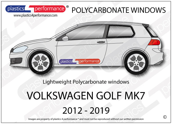 Vetri in Policarbonato per Volkswagen Golf MK7 3 Porte