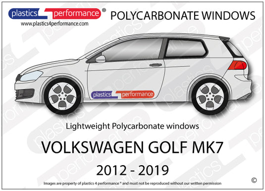 Vetri in Policarbonato per Volkswagen Golf MK7 3 Porte