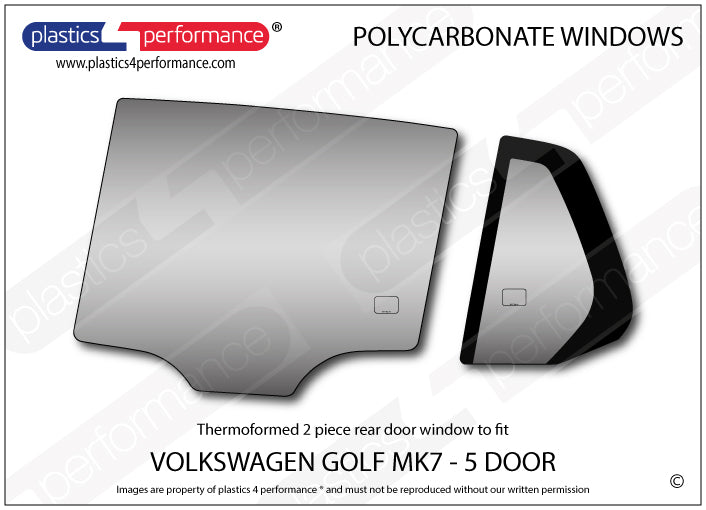 Carica immagine in Galleria Viewer, Vetri in Policarbonato per Volkswagen Golf MK7 5 Porte

