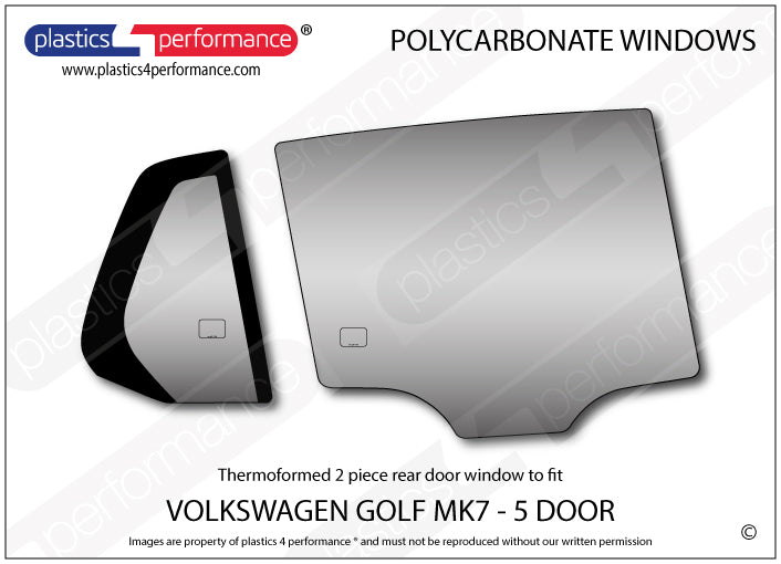Carica immagine in Galleria Viewer, Vetri in Policarbonato per Volkswagen Golf MK7 5 Porte
