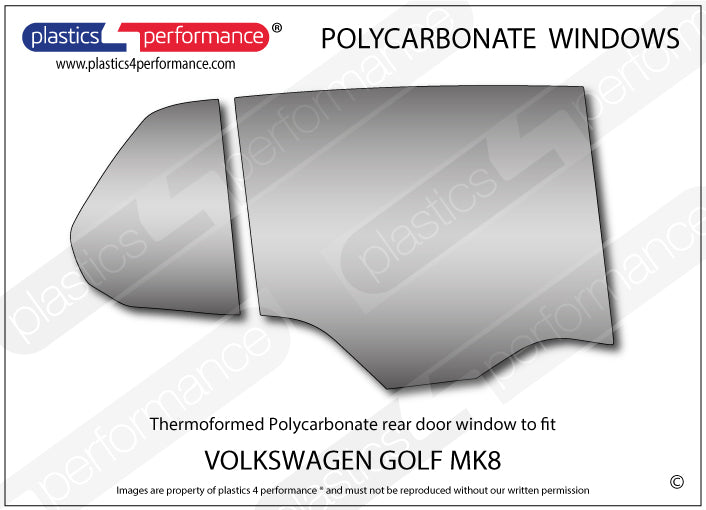 Carica immagine in Galleria Viewer, Vetri in Policarbonato per Volkswagen Golf MK8 5 Porte
