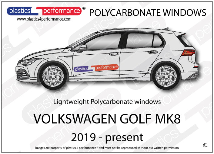 Carica immagine in Galleria Viewer, Vetri in Policarbonato per Volkswagen Golf MK8 5 Porte
