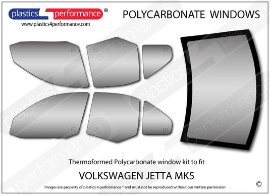 Vetri in Policarbonato per Volkswagen Jetta MK5