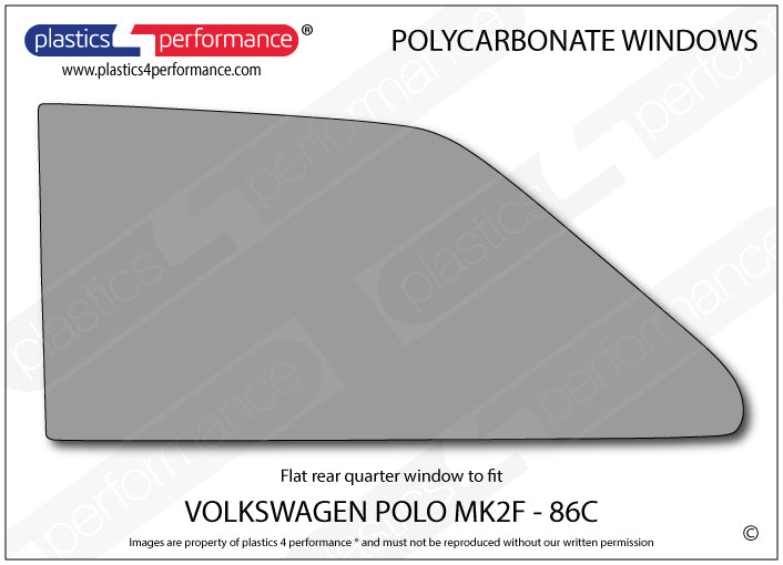 Vetri in Policarbonato per Volkswagen Polo MK2F 86C Coupé