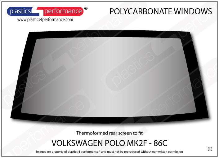 Carica immagine in Galleria Viewer, Vetri in Policarbonato per Volkswagen Polo MK2F 86C Coupé
