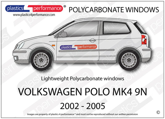 Vetri in Policarbonato per Volkswagen Polo MK4 9N